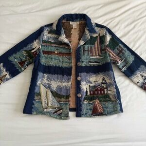 Vintage Coastal Patchwork Jacket